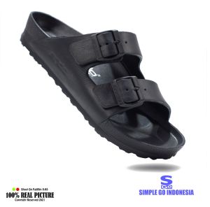 Ando sultan sendal selop cowok casual eva ringan kekinian sandal slop ban 2 pria tahan air 38-42
