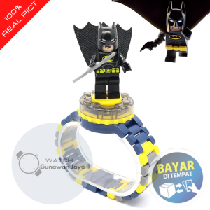 BT JAM TANGAN ANAK LAKI LAKI LEGO KARAKTER SUPER HERO RANTAI PLASTIK+AKSESORIS LEGO TG0090 GROSIR MURAH