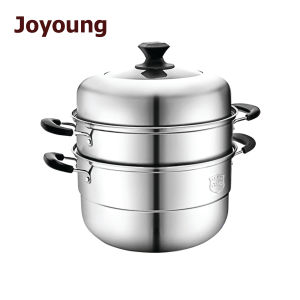 New Joyoung 3 Tier Multi-Purpose Stainless Steel Steamer Pot Soup Pot Stew Pot Big Cooking Soup Pot