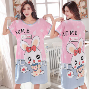 Váy ngủ Đầm Ngủ Hoạt Hình Dáng Suông Cộc tay Siêu Cute (Nhiều màu )