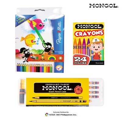 Mongol BTS Bundle with Papermate Colored Pencils