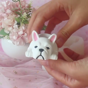 Chậu trồng cây xương rồng nhựa khuôn mẫu dễ thương chó Chậu hoa silicones khuôn mẫu hộp tự làm lưu trữ Hộp khuôn đúc khuôn