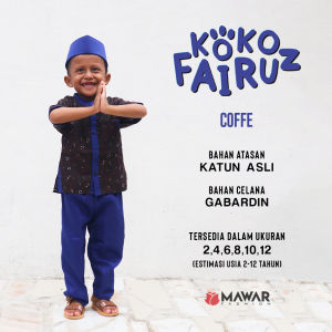 SETELAN KOKO FAIRUZ / Koko Anak Motif Abstrak / Koko Keren Anak Laki Laki