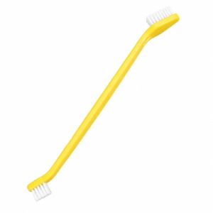 GORGE 1pc Double-headed Dog Toothbrush Soft Multi-angle Pet Cleaning Tool Nontoxic Tooth Finger Brush