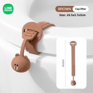 LINE FRIENDS Toilet Lid Lifter Hygienic Toilet Seat Handle for Bathroom LFB185