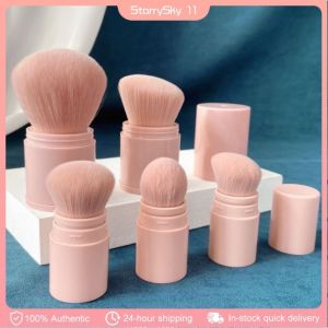 Retractable Makeup Brush Set: Compact Tools for Contouring & Highlighting