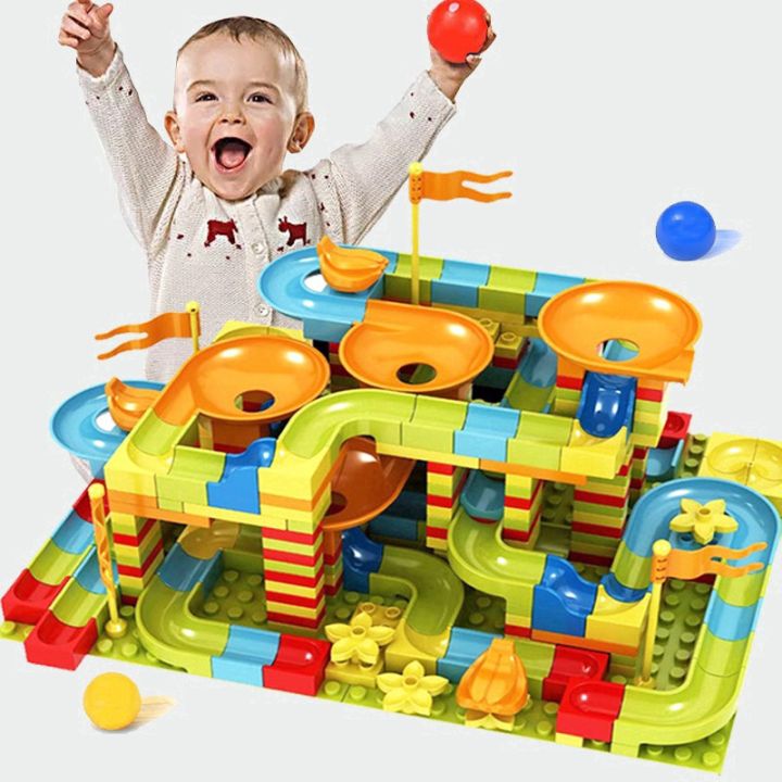[Ready Stock] Big Size Marble Race Run Maze Balls Track Slide