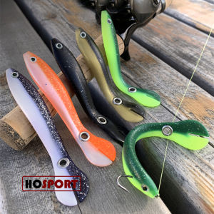 HOSPORT 5/10pcs Soft Fishing Lures 7cm 10cm Loach Wobble Tail Lure Artificial Baits Crankbait Soft Baits Swimbait Fishing Tackle