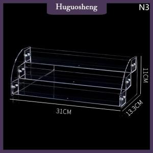 [huguosheng] Acrylic Nail Polish Display Organizer 2-3-4-5-6-7 Layer Manicure Cosmetics Jewelry Display Stand Holder Clear Acrylic Makeup Box
