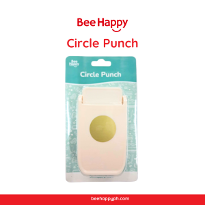 Bee Happy Journaling Punch (Stamp Square Hexagon Circle Shape Punch)