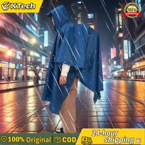 【Vktech】 Rain Ponchos for Adults Hooded Raincoat Waterproof for Hiking Camping Emergency
