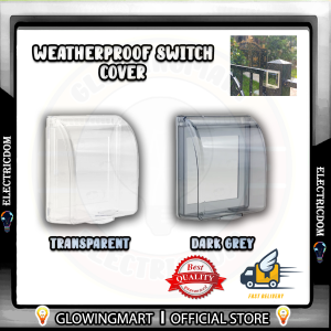Outdoor Weatherproof Waterproof Protective Cover Socket Black/Transparent Sun Resistance Protector Waterproof Switch Socket Cover Switch Protector Type 86 Universal Transparent Weatherproof PVC Outdoor Protection