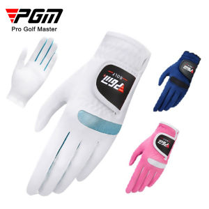 PGM Golf Gloves Womens Microfiber Cloth Gloves Sports Gloves Soft Breathable Gloves St009