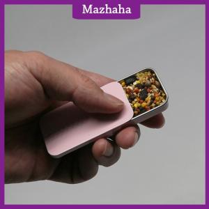 Mazhaha Tinplate hộp trượt nắp đẩy kéo Hộp ngăn kéo Balm hộp xách tay hộp nhỏ hương liệu Jar kẹo nhỏ hộp sắt hộp quà tặng