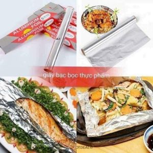 Màng nhôm bọc thực phẩm - cuộn giấy bạc bọc để nướng giữ nhiệt thức ăn.