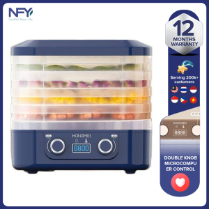 Small dried fruit machine household fully automatic fruit food dryer pet meat food air dryer (blue/white)