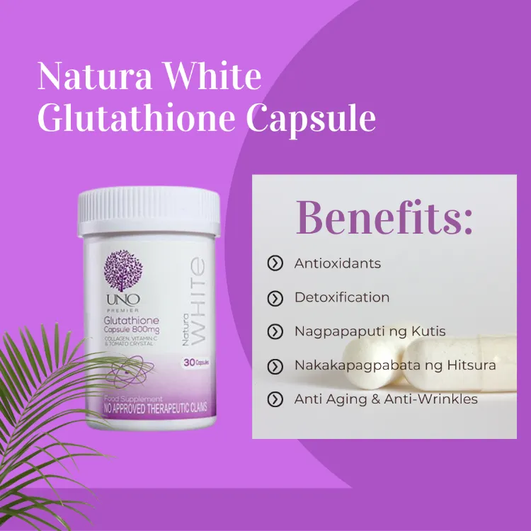 UNO Natura White Glutathione Collagen Whitening Capsules Skin Nourishment  Better Than Nekothione Capsule by Kath | Lazada PH