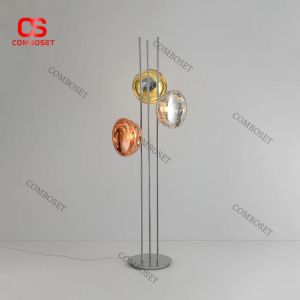 Đèn Sàn Kính Màu Tráng Gương Nghệ Thuật Hiện Đại Phong Cách Ý