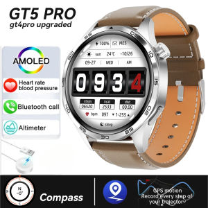 2025 mới cho đồng hồ Huawei GT5 Pro Vòng đeo tay thông minh thể thao nam NFC GPS Bộ theo dõi sức khỏe la bàn 1.53 "Màn hình AMOLED cuộc gọi bluetooth SmartWatch