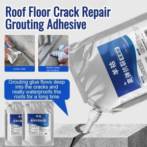 【Cepat kering 10 detik]】Lem perbaikan retak atap 500g / lem perbaikan retak / lem tahan air cepat kering/Lem Tahan Air Penambal Atap 500g Roof and floor crack repair caulking glue