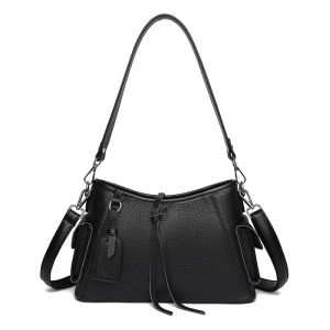 Top-layer cowhide shoulder bag for women new genuine leather womens bag large-capacity crossbody bag fashionable and versatile shopping bag for ladies