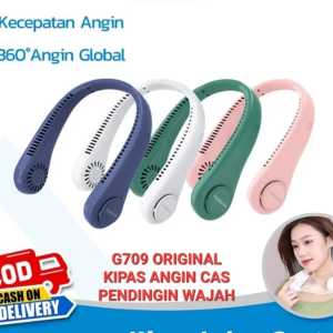 G709 ORIGINAL KIPAS ANGIN GANTUNG LEHER PORTABLE CAS FAN MINI WIND AIR PENDINGIN COLING FACE MUKA W