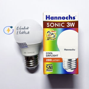 GROSIR Lampu LED HANNOCHS SONIC Cahaya Putih 3w 5w 7w 9w 12w 15w 20w Putih / 3 5 7 9 12 15 20 watt