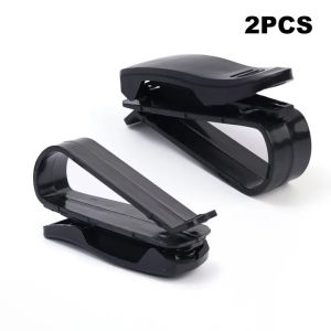 2Pcs Car Glasses Clip Universal Sun Visor Sunglasses Clip Card Ticket Holder Fastener Pen Case Auto Interior Accessories