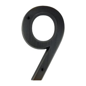 152mm Metal House Number Outdoor 6 inch Aged Bronze Apartment Door Number Mailbox Address Sign #0-9 With Screws