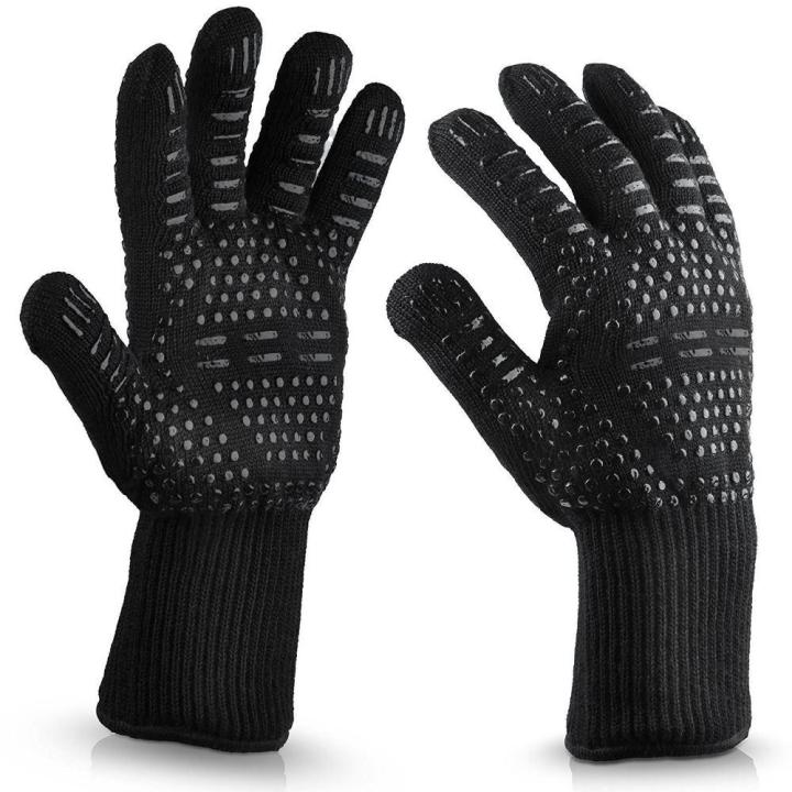 Heat proof shop gloves for cooking