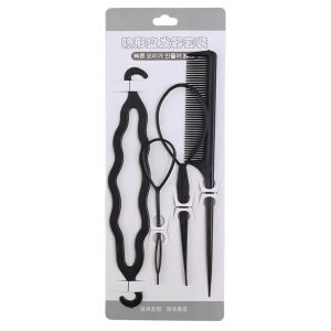 Women Stylish Hair Braid Tool Set 4 in 1 Magic Styling Accessories Braiding Kit For Hairdressing