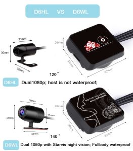 VSYS D6HL/D6WL WiFi Motorcycle Dash Cam Dual 1080p FHD Motorcycle Camera Waterproof Motorbike Recorder Front and Rear View Camera System Mini Box Easy Installation Motor DVR Vsys D6Hl - Lazada