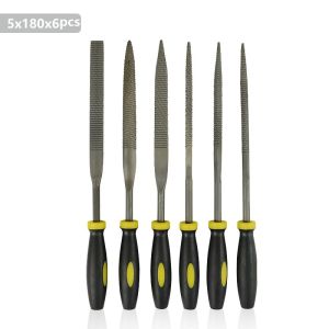 6 pieces of mixed wood rosewood file Hardwood file/carved wood file/fine tooth flat file mini hair file Woodworking file