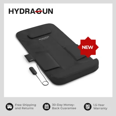 HYDRAGUN StretchPad Stretching Massager with Heat Therapy for back pain relief | Neck lower back and lumbar stretcher/cracking device | Spinal Decompression | Body massager