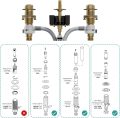 1224 1224B Faucet Cartridge Replacement Kit For Most Double Handle Moen Faucets and Tub/Showers Repair Kit,Replacement Compatible with Moen Two Handle Faucets,4 Pack. 