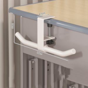 【SG】Backpack hook for student desks - no drilling required - side-mounted backpack holder with movable and multi-functio