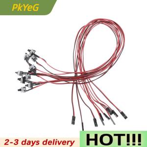 PkYeG 10pcs50cm Power Button Switch Cable for PC Switches Reset Computer Push Button