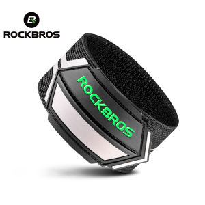 ROCKBROS xe đạp quần dây đai Có Móc Kẹp đi xe ban đêm nổi bật phản quang an toàn Quần xà cạp vành đai ban đêm cơ động chạy cảnh báo Băng đeo tay