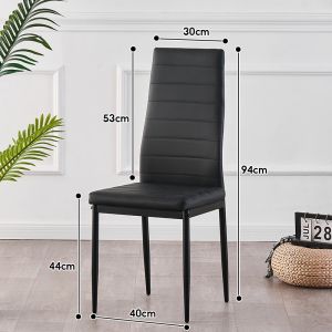 Modern Luxury Leather Dining Chair with Soft Cushion - Perfect for Cafe Dining Room & Dressing Table