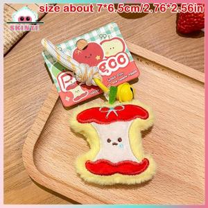 Skinye ✨Ready Stock✨ Kawayi Cute Cute Creative Apple Bell Lanyard Plush Doll Stuffed Toys Keychain Pendant Bag Hanging Ornaments Girly Backpack Accessories Gifts