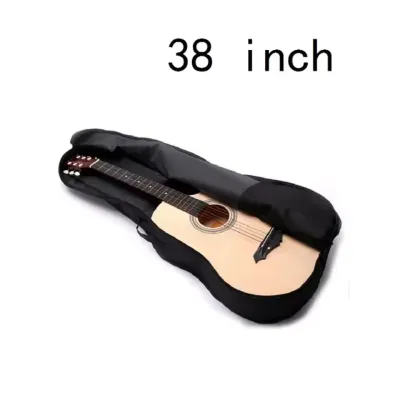 38/41 Inch Oxford Fabric Guitar Bag Soft one Shoulder Strap Padded Acoustic Guitar Waterproof Backpack Instrument Case