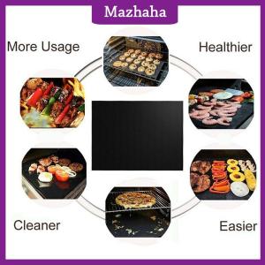 Mazhaha Tái sử dụng không dính BBQ nướng mat nướng thịt nướng lót công cụ nhà bếp