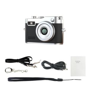 Aitemay Dc26 Retro Mini Nhỏ Gọn máy ảnh kỹ thuật số 0.96 Inch 1080P HD du lịch ngoài trời Ảnh Máy Ảnh trẻ em tiện lợi Máy Ảnh Hỗ Trợ Thẻ TF