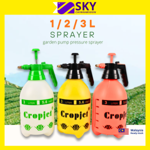 CROPJET 1L/2L/3L Brass Nozzle Pressure Garden Sprayer Garden Pam Racun Manual Chemical Sprayer Pump