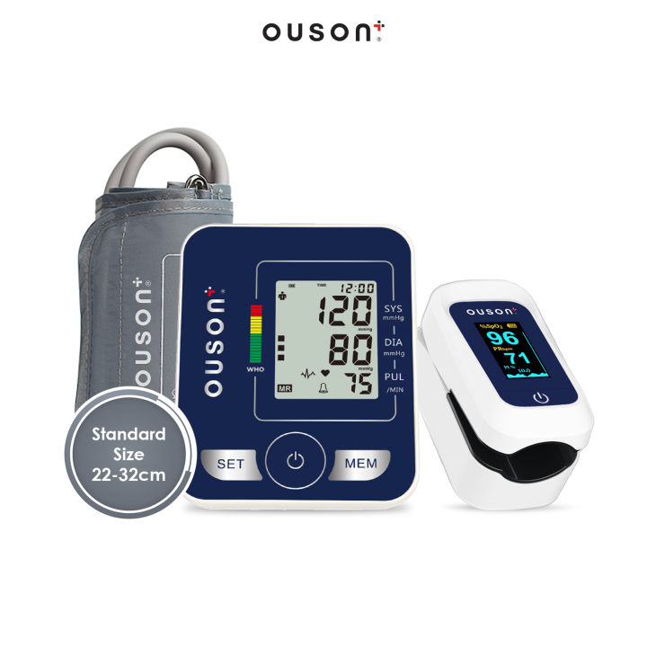 [BUNDLE] Original Ouson BSX556 Digital Arm Type Blood Pressure Machine & Fingertip Pulse