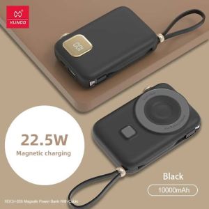 XUNDD XDCH-054 PD 22.5W 10000MAH Magnetic Wireless Fast Charging  Power Bank w/ built in CABLE