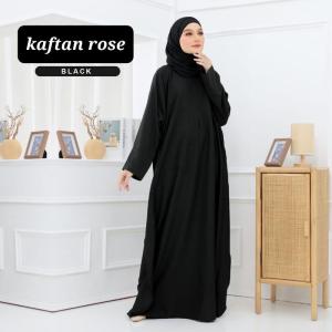 Kaftan Rose Abaya for Muslimah- Plus Size- Ironless Long Dress- Muslim Blouse
