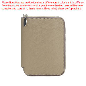 Royal Bagger Medium Wallet for Women Genuine Leather Zipper Coin Purse Fashion Multi-card Card Holder 1746