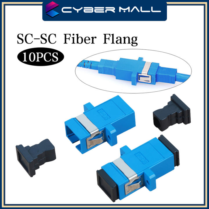 10PCS SC-SC flange Fiber Coupler Fiber Optic Connector Adapter Square ...
