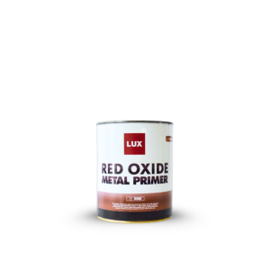 Lux High-Quality Red Oxide Metal Primer 1L - Rust Protection Paint for Indoor/Outdoor Surfaces